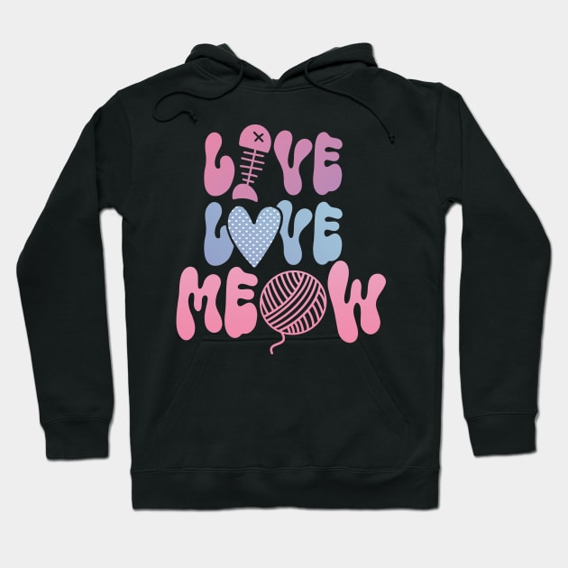 Love Meow Hoodie by carpediemartdesign